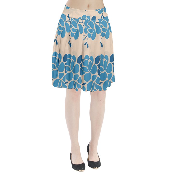 Flower Petal Branch Corolla Pleated Skirt