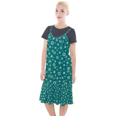 Flowers Floral Background Green Camis Fishtail Dress by danenraven