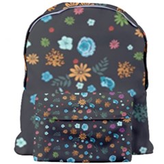 Flowers-leaves Leaf Background Floral Flora Giant Full Print Backpack