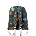 Flowers-leaves Leaf Background Floral Flora Giant Full Print Backpack View2