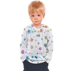 Flowers Flower Leaf Leaves Background Floral Flora Kids  Overhead Hoodie by danenraven