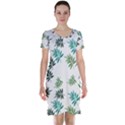 Leaves Leaf Green Nature Short Sleeve Nightdress View1