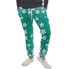 Illustration Background Daisy Flower Floral Men s Jogger Sweatpants by danenraven