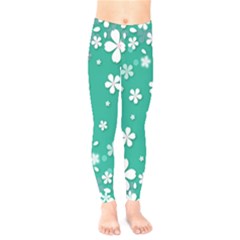 Illustration Background Daisy Flower Floral Kids  Leggings by danenraven