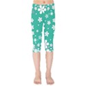 Illustration Background Daisy Flower Floral Kids  Capri Leggings  View1