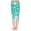 Illustration Background Daisy Flower Floral Kids  Capri Leggings  View2