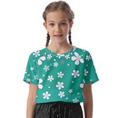 Illustration Background Daisy Flower Floral Kids  Basic Tee by danenraven