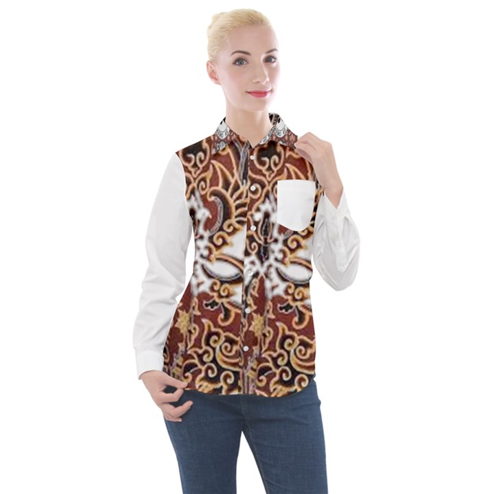 IM Fourth Dimension Colour 72 Women s Long Sleeve Pocket Shirt