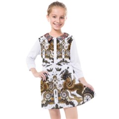 Im Fourth Dimension Colour 73 Kids  Quarter Sleeve Shirt Dress