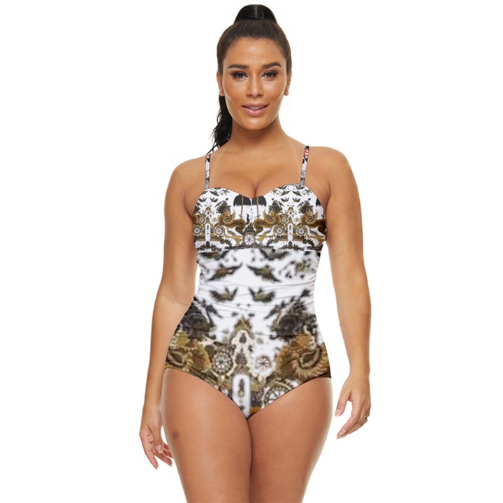 IM Fourth Dimension Colour 73 Retro Full Coverage Swimsuit