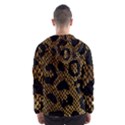 Metallic Snake Skin Pattern Men s Hooded Windbreaker View2