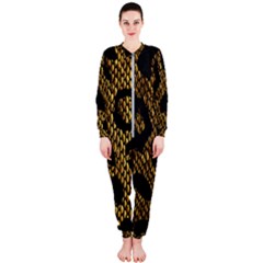 Metallic Snake Skin Pattern Onepiece Jumpsuit (ladies)