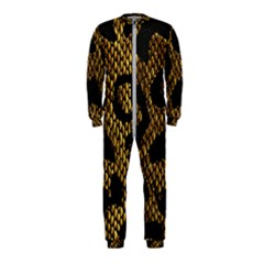 Metallic Snake Skin Pattern Onepiece Jumpsuit (kids)