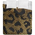 Metallic Snake Skin Pattern Duvet Cover Double Side (California King Size) View1