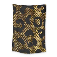 Metallic Snake Skin Pattern Small Tapestry