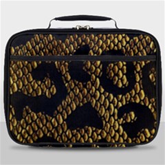 Metallic Snake Skin Pattern Full Print Lunch Bag by BangZart