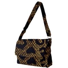 Metallic Snake Skin Pattern Full Print Messenger Bag (s) by BangZart