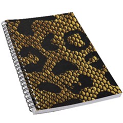 Metallic Snake Skin Pattern 5 5  X 8 5  Notebook by BangZart