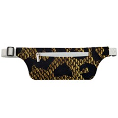 Metallic Snake Skin Pattern Active Waist Bag by BangZart