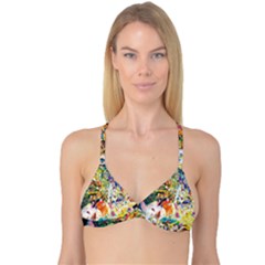 Multicolor Anime Colors Colorful Reversible Tri Bikini Top by BangZart