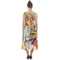 Multicolor Anime Colors Colorful Midi Tie-Back Chiffon Dress View2