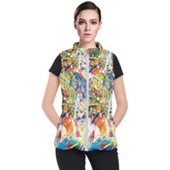 Multicolor Anime Colors Colorful Women s Puffer Vest