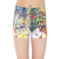 Multicolor Anime Colors Colorful Kids  Sports Shorts by BangZart