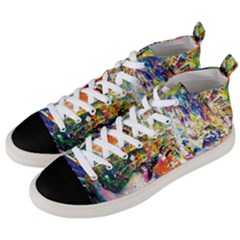 Multicolor Anime Colors Colorful Men s Mid-top Canvas Sneakers by BangZart