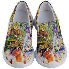 Multicolor Anime Colors Colorful Kids Lightweight Slip Ons by BangZart