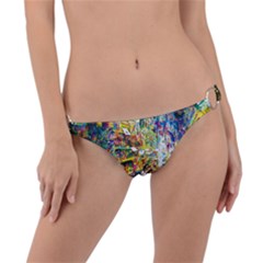 Multicolor Anime Colors Colorful Ring Detail Bikini Bottom by BangZart