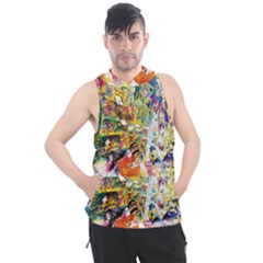 Multicolor Anime Colors Colorful Men s Sleeveless Hoodie by BangZart