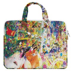 Multicolor Anime Colors Colorful Macbook Pro 13  Double Pocket Laptop Bag by BangZart