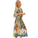 Multicolor Anime Colors Colorful Midsummer Wrap Dress View3