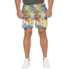 Multicolor Anime Colors Colorful Men s Runner Shorts by BangZart