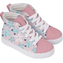 watercolor flowers Kids  Hi-Top Skate Sneakers View3