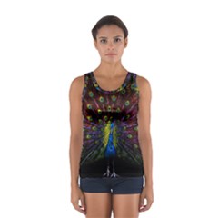 Beautiful Peacock Feather Sport Tank Top 