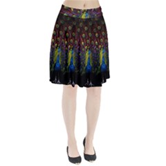 Beautiful Peacock Feather Pleated Skirt