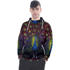 Beautiful Peacock Feather Men s Pullover Hoodie