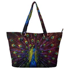 Beautiful Peacock Feather Full Print Shoulder Bag