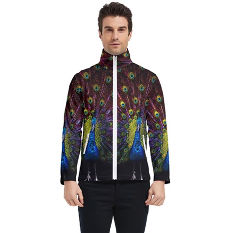 Beautiful Peacock Feather Men s Bomber Jacket by Jancukart