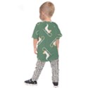 Gold Santa s sleigh green print Kids  Raglan Tee View2