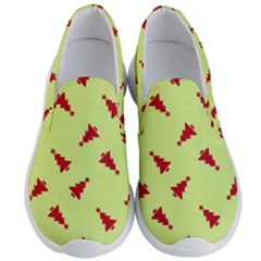 Red Christmas Tree Green Men s Lightweight Slip Ons by TetiBright