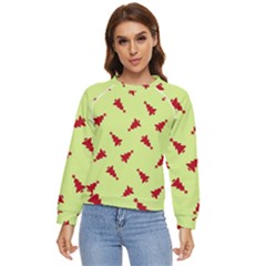 Red Christmas Tree Green Women s Long Sleeve Raglan Tee