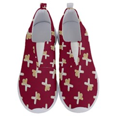 Gold Gingerbread Man Burgundy No Lace Lightweight Shoes by TetiBright