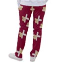 Gold Gingerbread Man Burgundy Women s Casual Pants View2