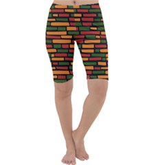 Ethiopian Bricks - Green, Yellow And Red Vibes Cropped Leggings  by ConteMonfreyShop