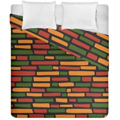 Ethiopian Bricks - Green, Yellow And Red Vibes Duvet Cover Double Side (california King Size) by ConteMonfreyShop