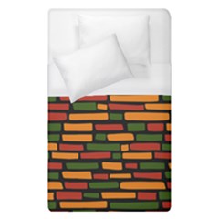 Ethiopian Bricks - Green, Yellow And Red Vibes Duvet Cover (single Size) by ConteMonfreyShop