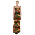 Ethiopian bricks - Green, yellow and red vibes Thigh Split Maxi Dress View2