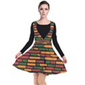 Ethiopian bricks - Green, yellow and red vibes Plunge Pinafore Dress View1